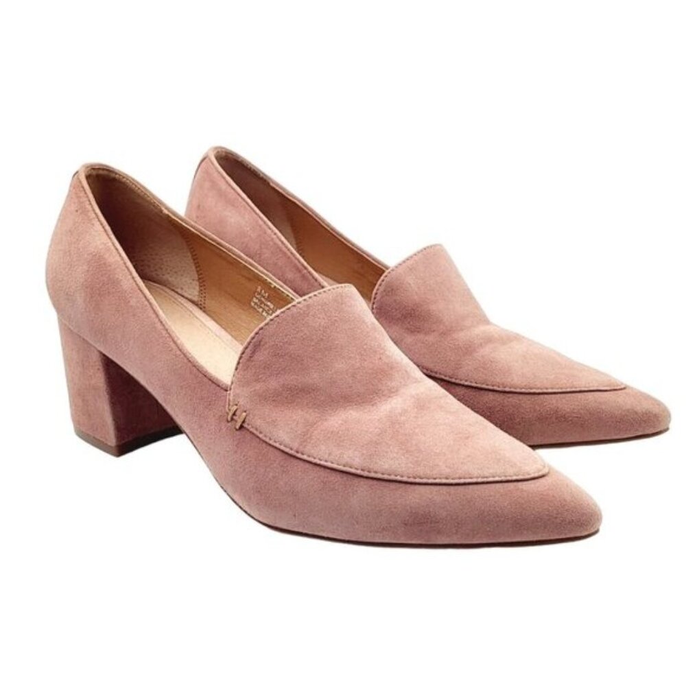 Halogen Pointed Toe Tessa Block Heel Pumps - Size 8‎